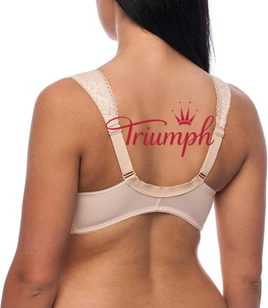 Triumph - (4 kosi) Modrček brez žice z zapenjanjem spredaj, plus size