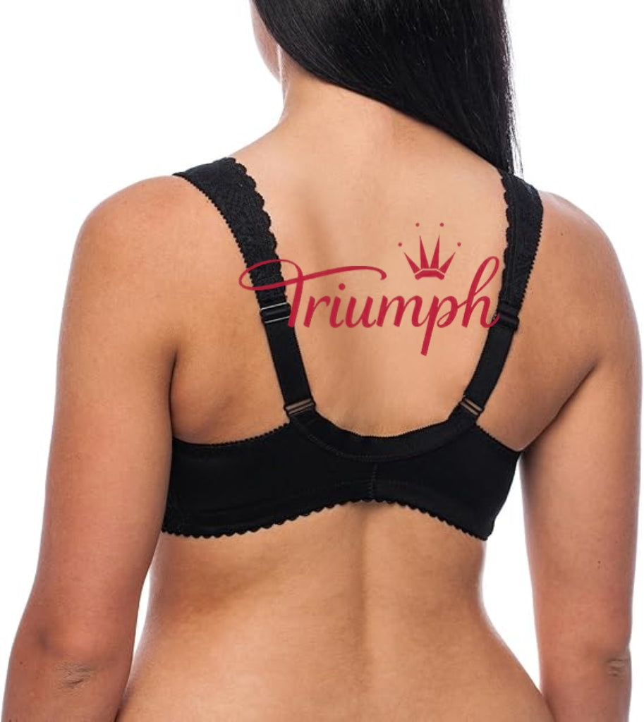Triumph - (4 kosi) Modrček brez žice z zapenjanjem spredaj, plus size