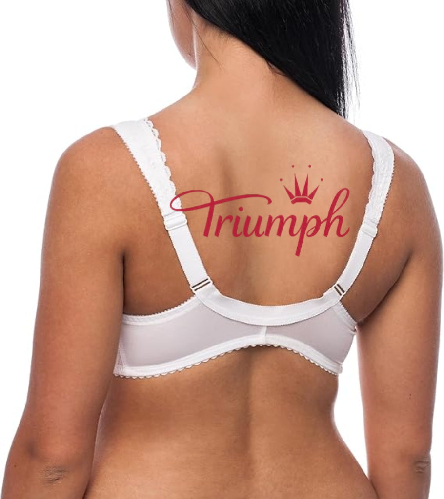 Triumph - (4 kosi) Modrček brez žice z zapenjanjem spredaj, plus size